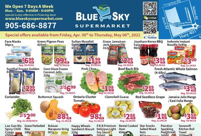 Blue Sky Supermarket (Pickering) Flyer April 30 to May 6