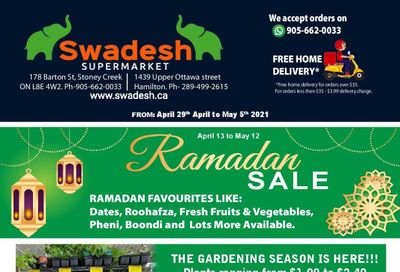 Swadesh Supermarket Flyer April 29 to May 5