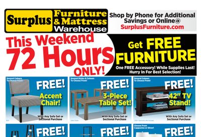 Surplus Furniture & Mattress Warehouse (Winnipeg) Flyer May 3 to 9