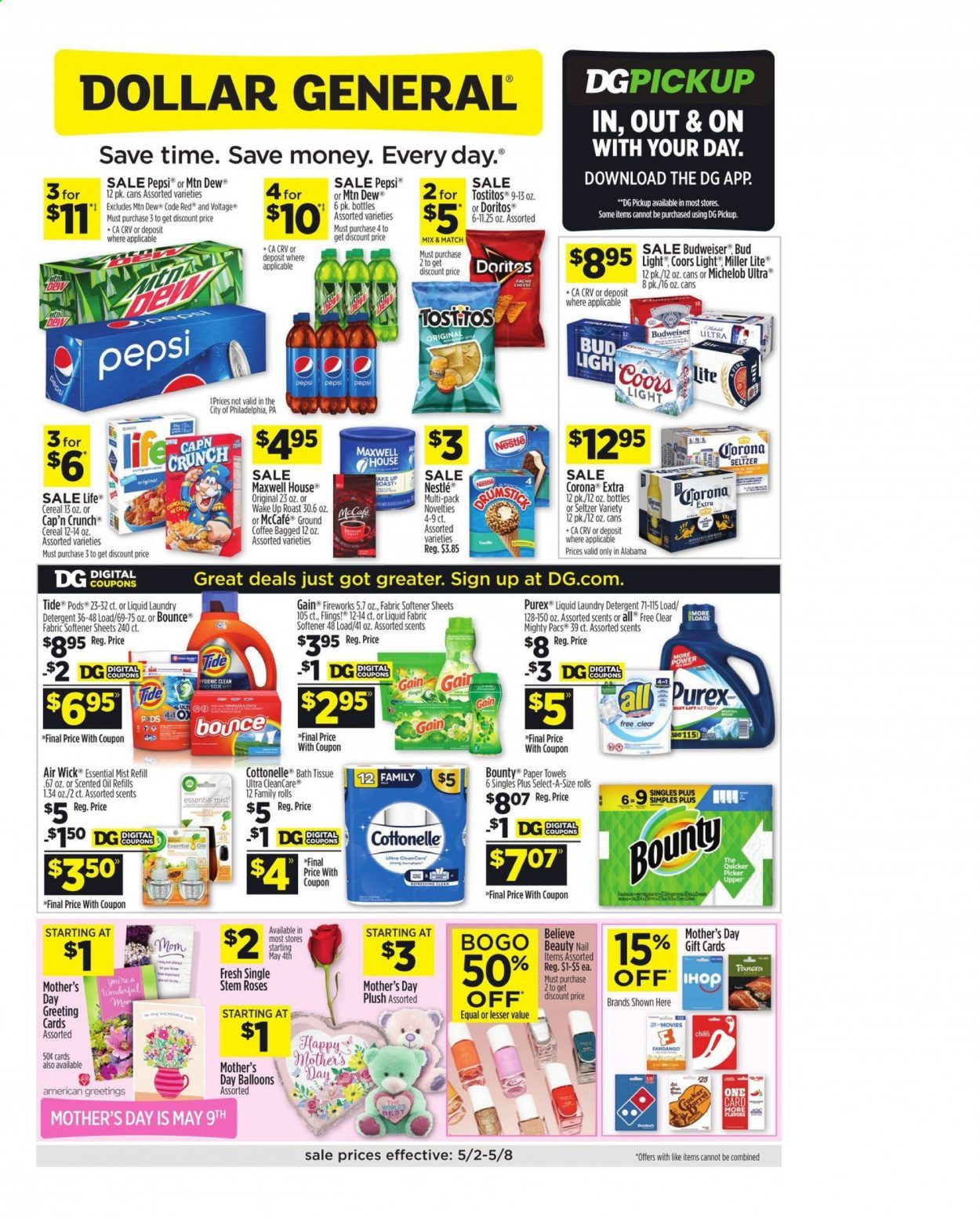Dollar General (AL) Weekly Ad Flyer May 2 to May 8