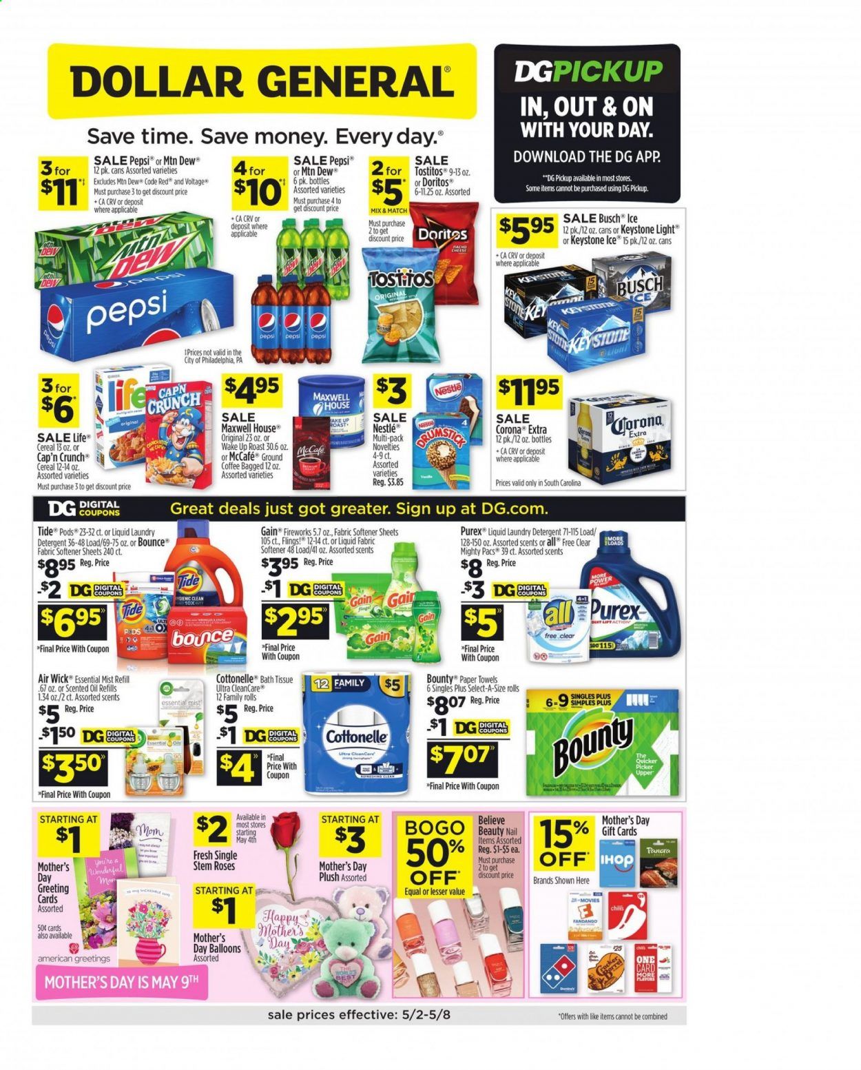 Dollar General (SC) Weekly Ad Flyer May 2 to May 8