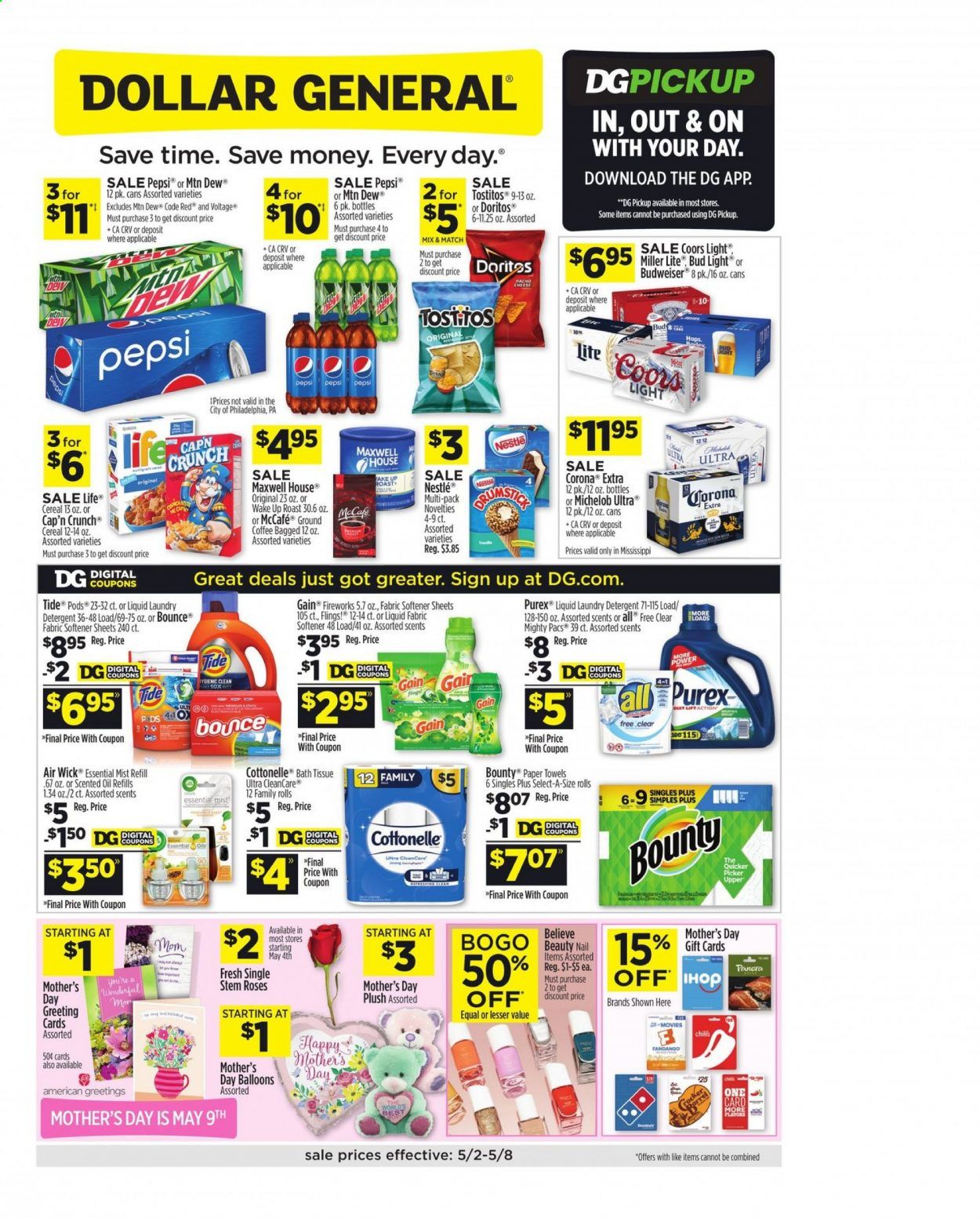 Dollar General (MS) Weekly Ad Flyer May 2 to May 8