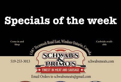 Schwab's & Primo's Flyer May 4 to 8