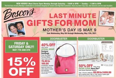 Boscov's (CT, DE, MD, NJ, NY, PA) Weekly Ad Flyer May 5 to May 12