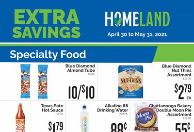 Homeland (OK, TX) Weekly Ad Flyer April 30 to May 31