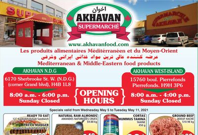 Akhavan Supermarche Flyer May 5 to 11