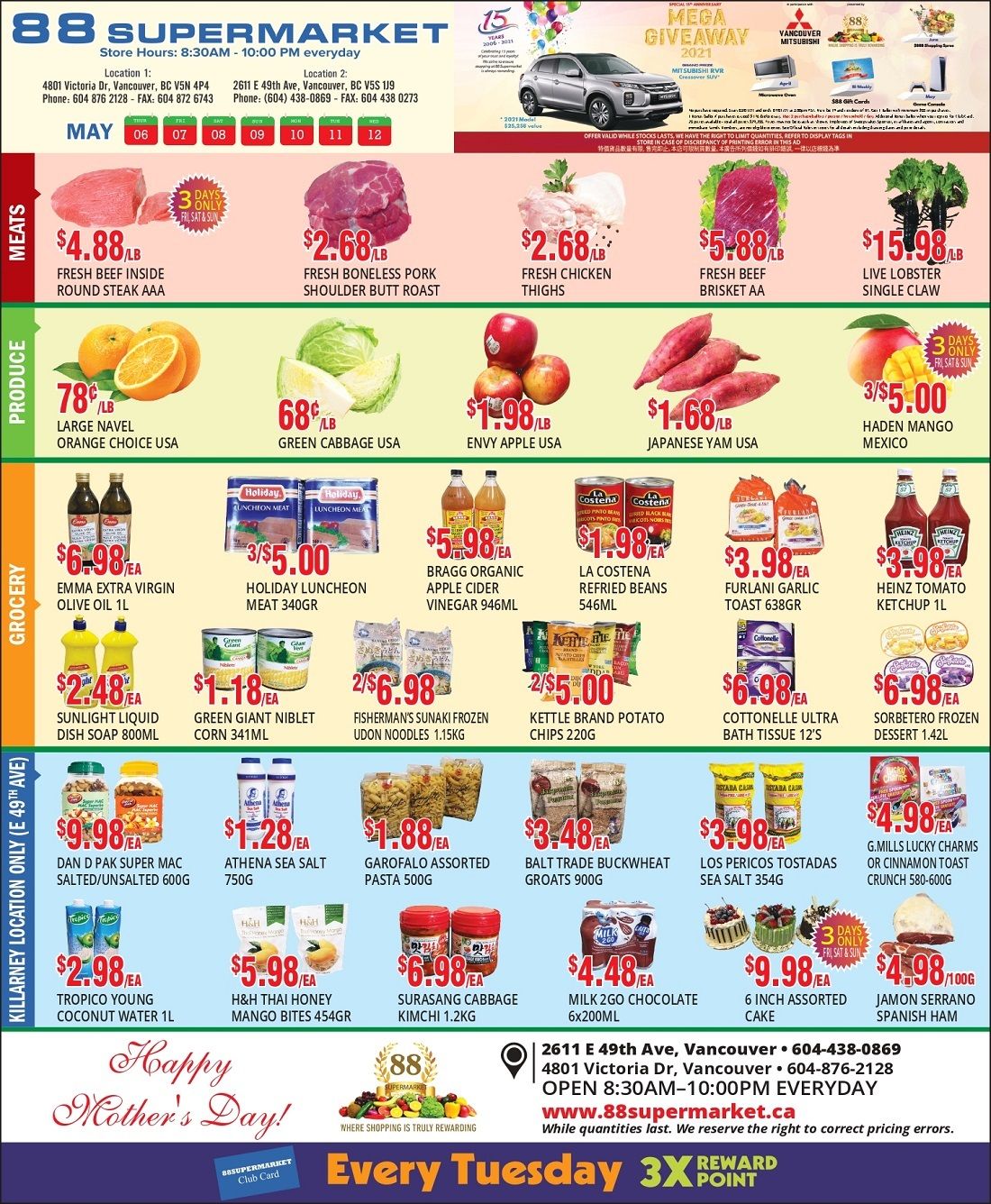 88 Supermarket Flyer May 6 to 12