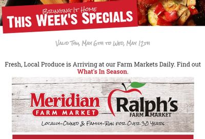 Meridian Farm Market Flyer May 6 to 12