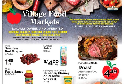 Village Food Market Flyer March 11 to 17