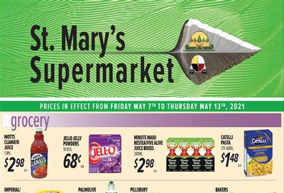 St. Mary's Supermarket Flyer May 7 to 13