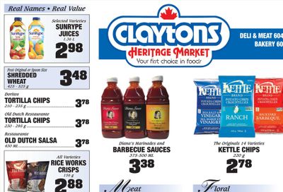 Claytons Heritage Market Flyer May 7 to 13
