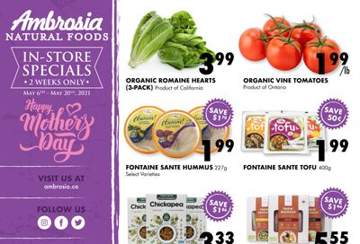 Ambrosia Natural Foods Bi-Weekly Flyer May 6 to 20