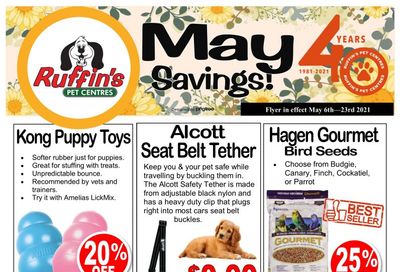 Rufiin's Pet Centre Flyer May 6 to 23