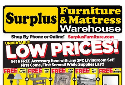 Surplus Furniture & Mattress Warehouse (Thunder Bay) Flyer May 10 to 30