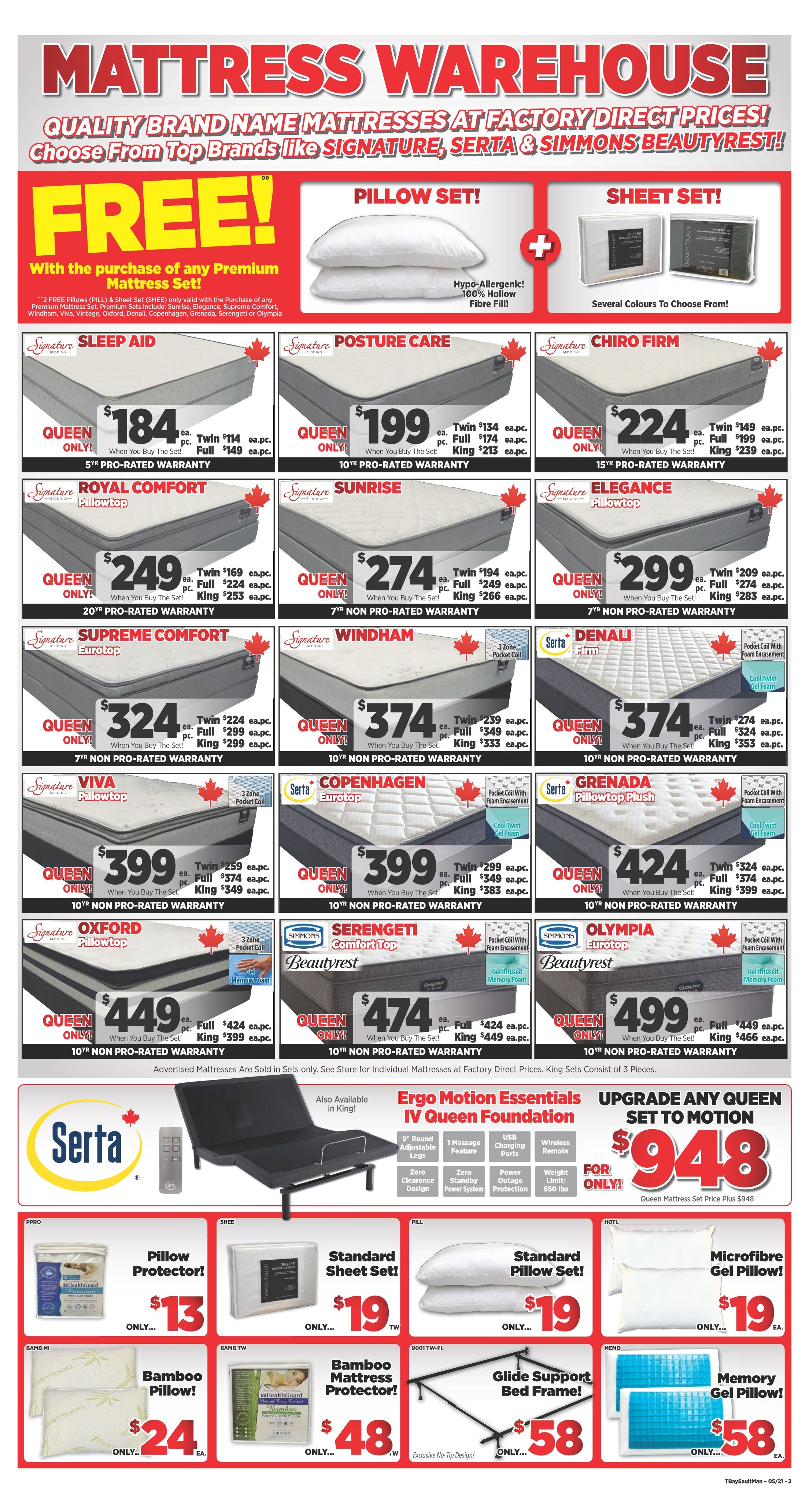 Surplus Furniture & Mattress Warehouse (Sault Ste Marie) Flyer May 10 to 30