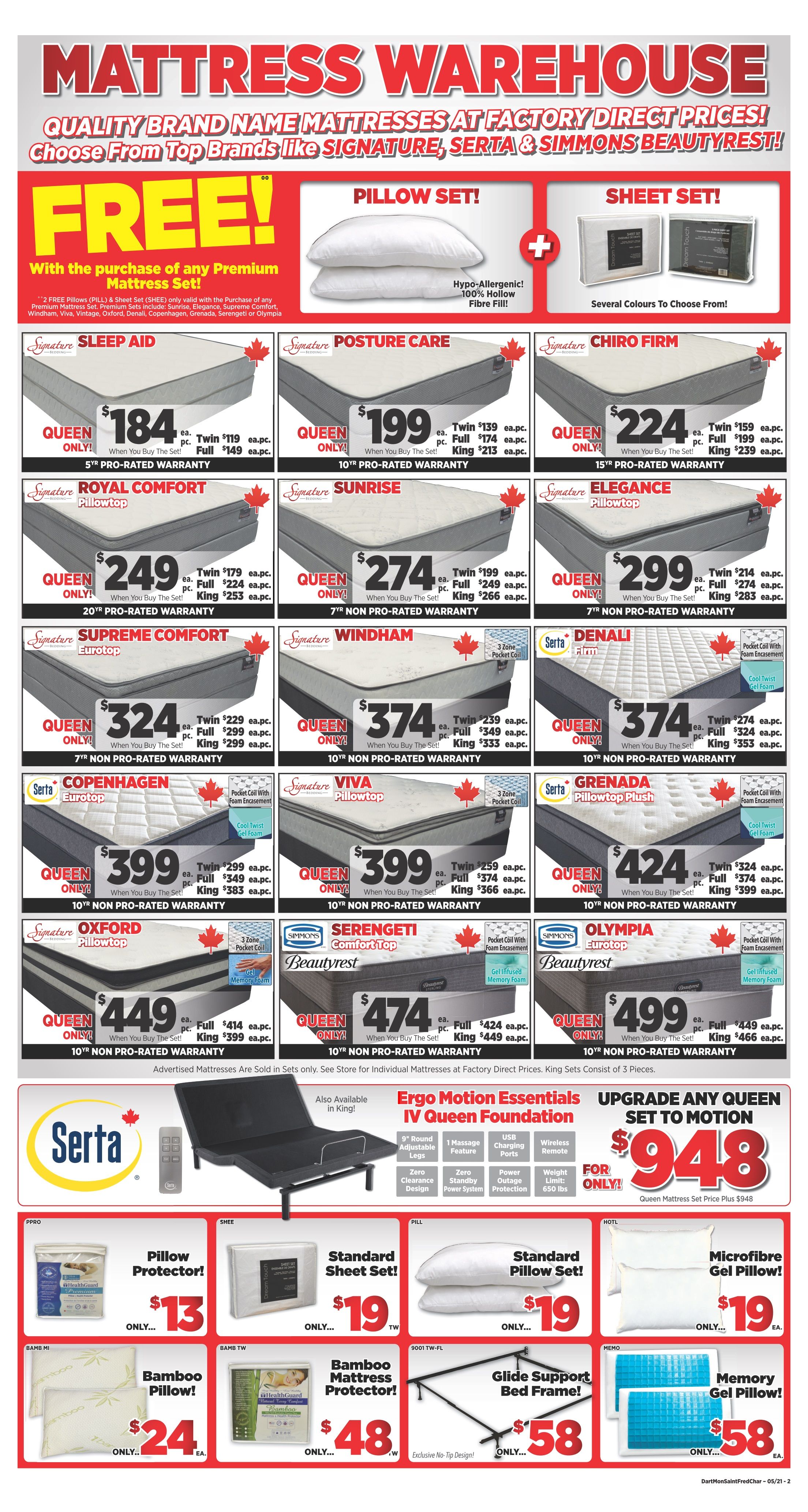 Surplus Furniture & Mattress Warehouse (Charlottetown) Flyer May 10 to 30