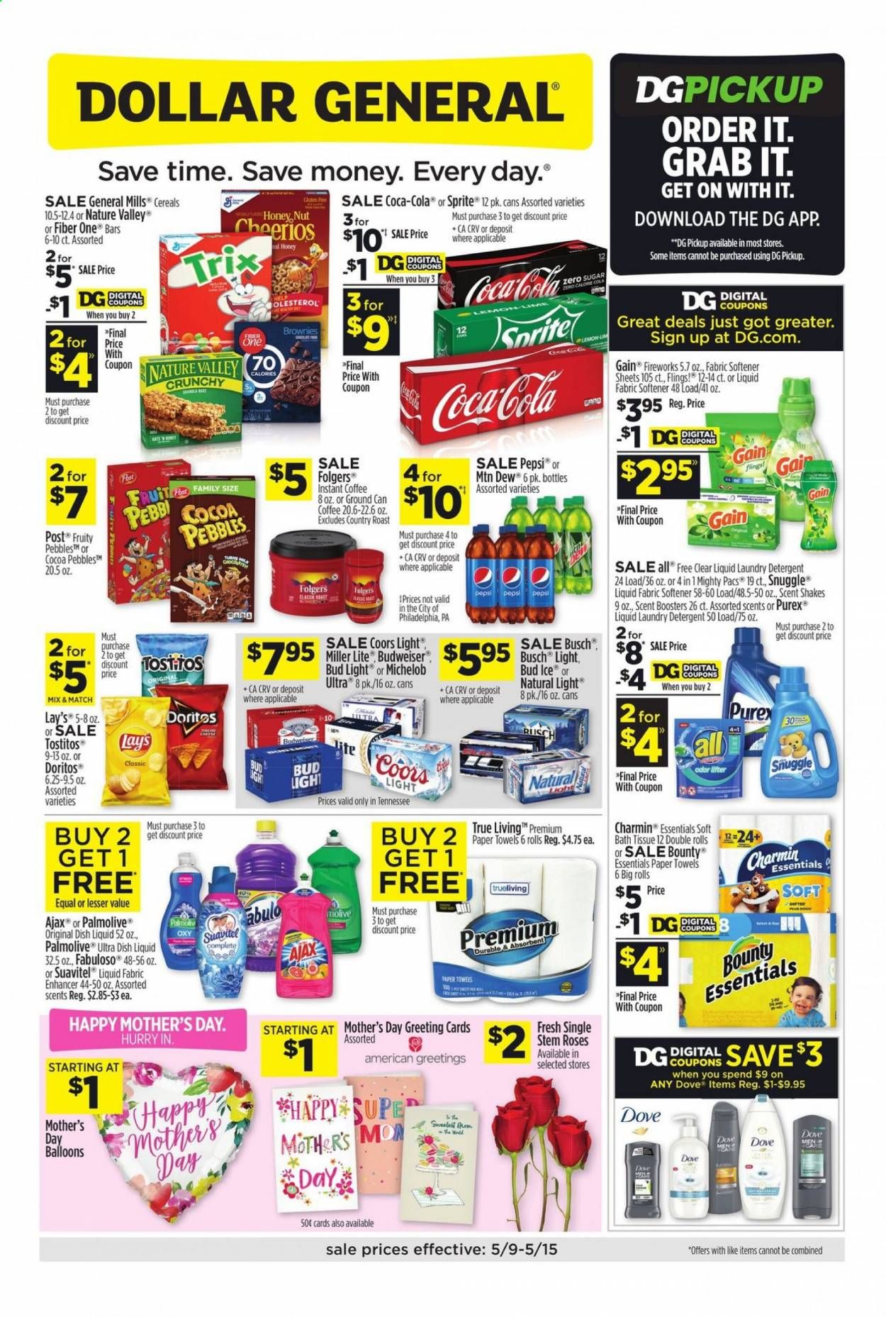 Dollar General (TN) Weekly Ad Flyer May 9 to May 15