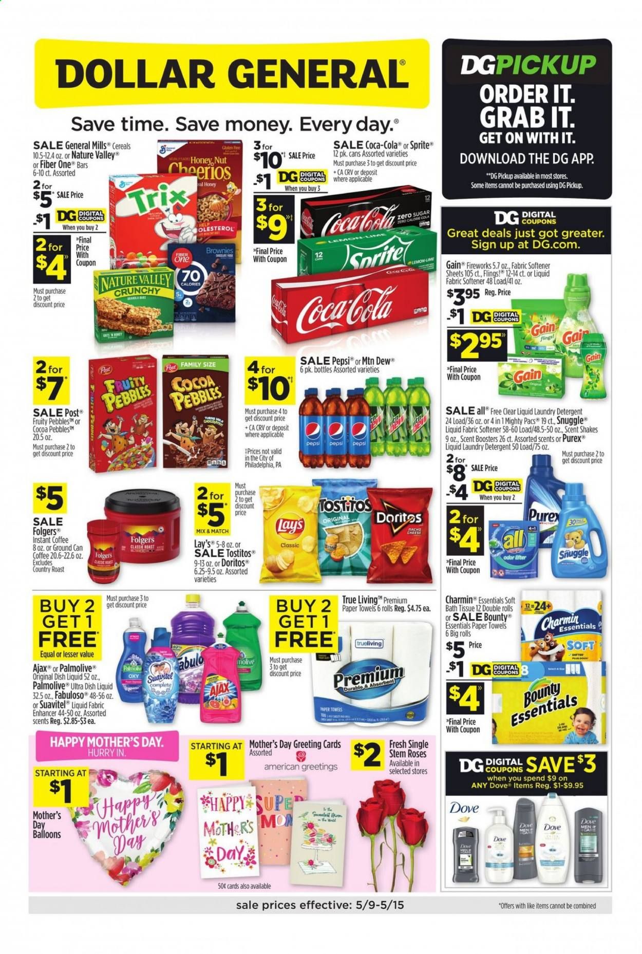 Dollar General (GA, IA, LA, MI, MN, NY, OH, OK) Weekly Ad Flyer May 9 to May 15