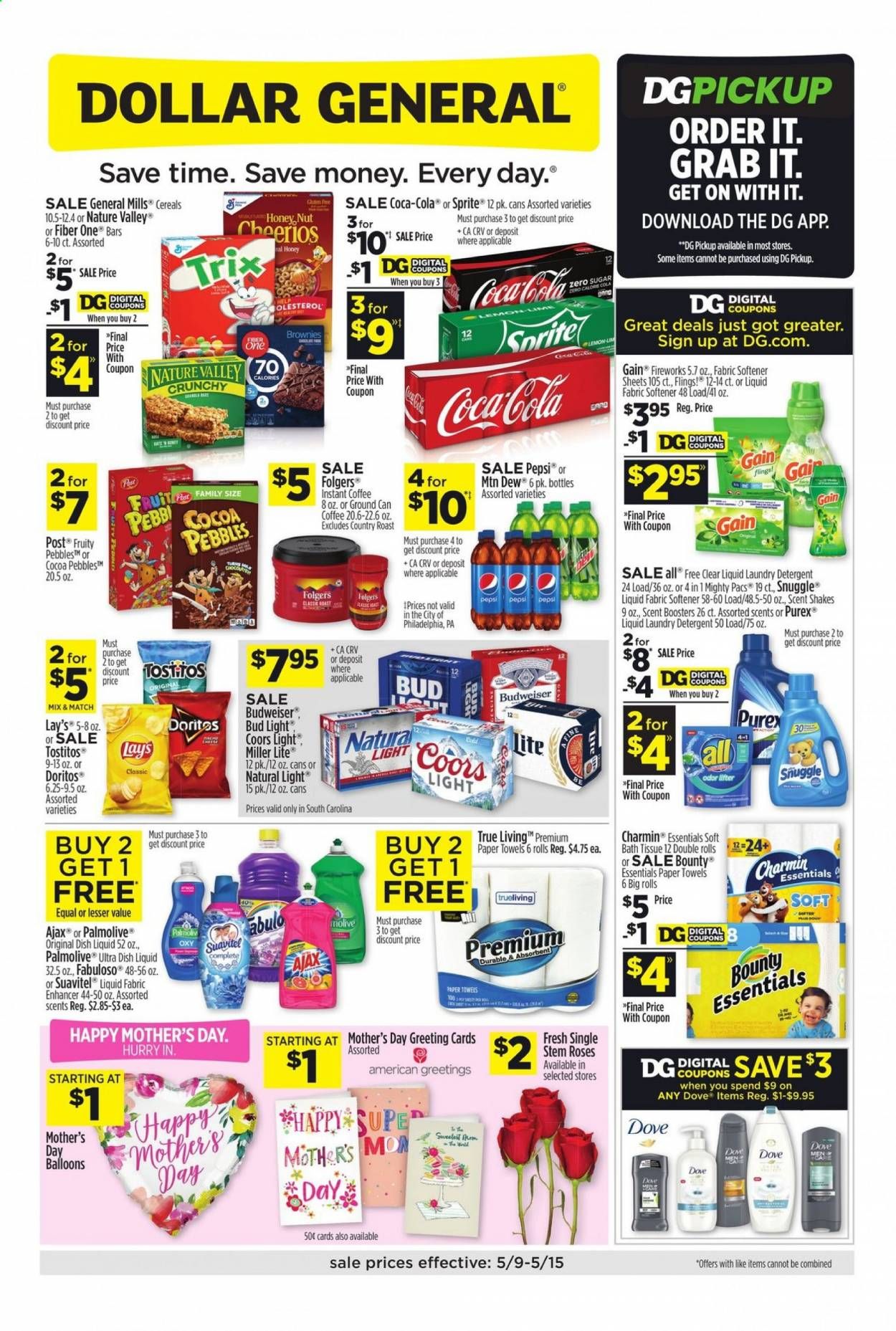 Dollar General (SC) Weekly Ad Flyer May 9 to May 15