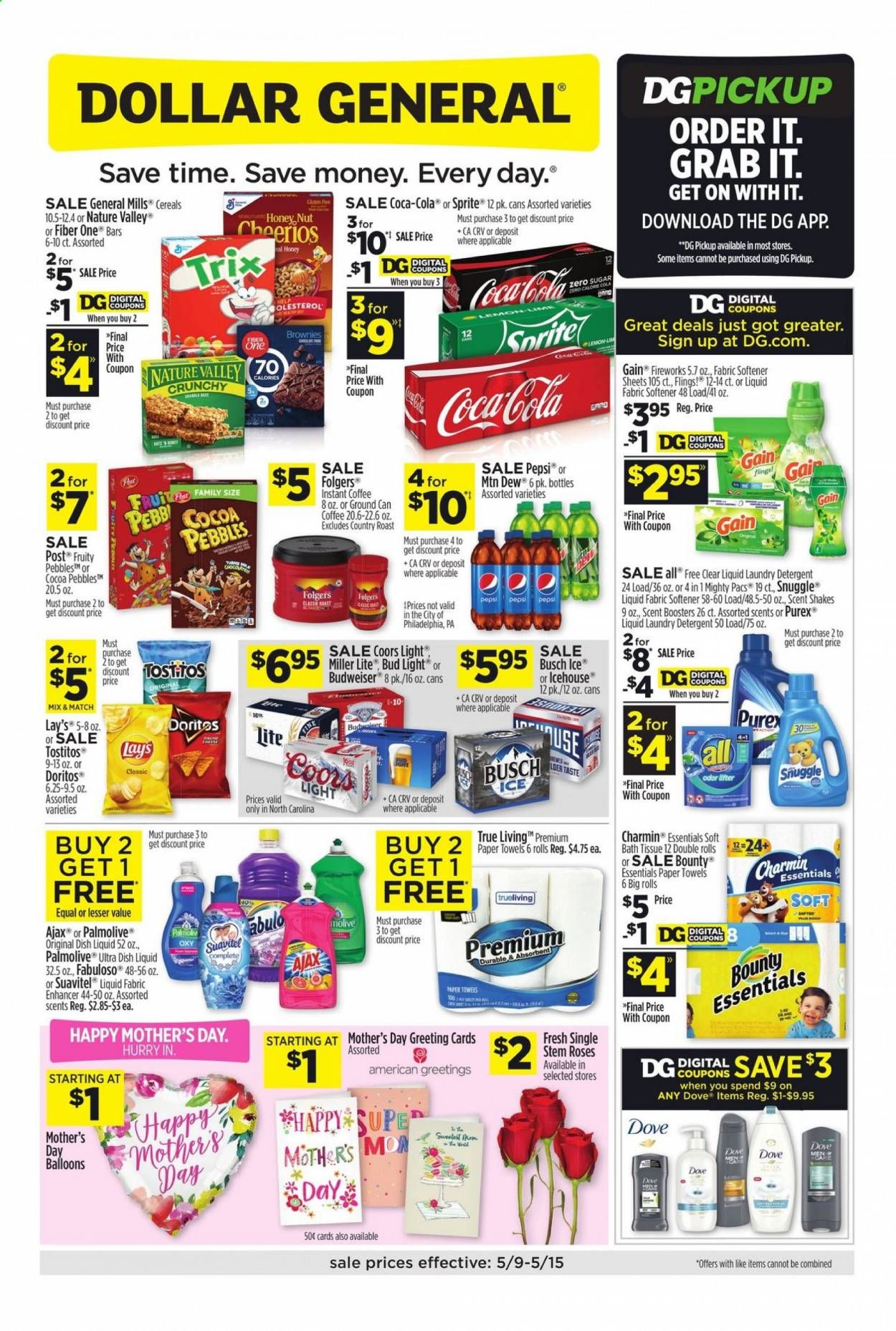 Dollar General (NC) Weekly Ad Flyer May 9 to May 15