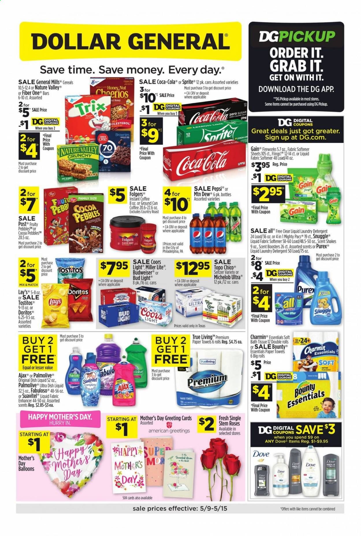 Dollar General (TX) Weekly Ad Flyer May 9 to May 15
