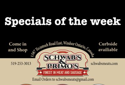 Schwab's & Primo's Flyer May 11 to 15