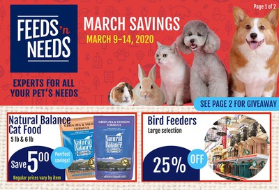 ShurGain Feeds'n Needs Flyer March 9 to 14
