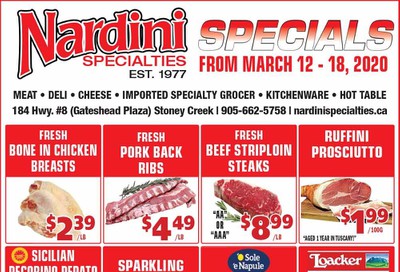 Nardini Specialties Flyer March 12 to 18