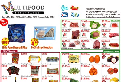 MultiFood Supermarket Flyer March 12 to 18