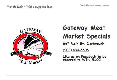 Gateway Meat Market Flyer March 12 to 18