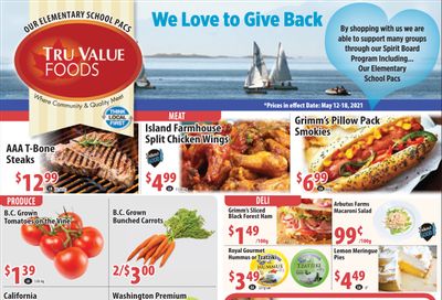 Tru Value Foods Flyer May 12 to 18