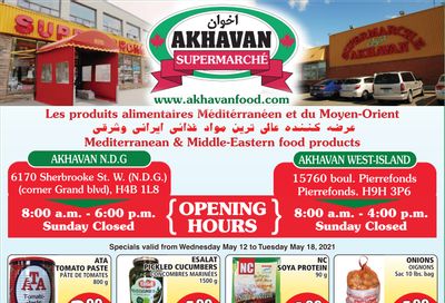 Akhavan Supermarche Flyer May 12 to 18