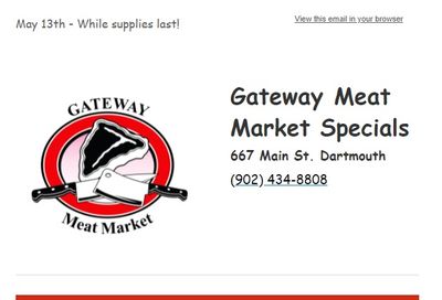 Gateway Meat Market Flyer May 13 to 19