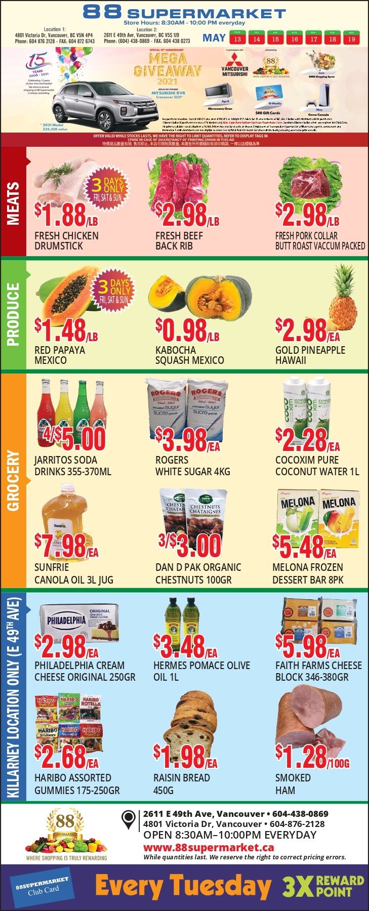 88 Supermarket Flyer May 13 to 19