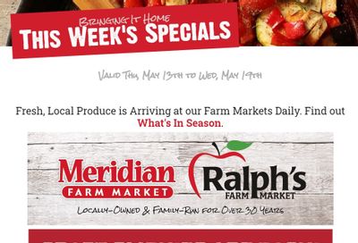 Meridian Farm Market Flyer May 13 to 19