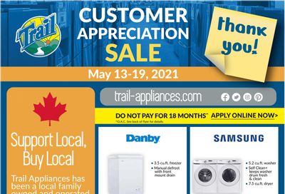 Trail Appliances (AB & SK) Flyer May 13 to 19