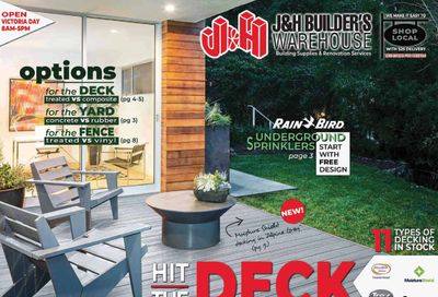 J&H Builder's Warehouse Flyer May 13 to 26