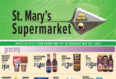 St. Mary's Supermarket Flyer May 14 to 20
