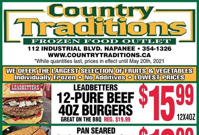 Country Traditions Flyer May 13 to 20