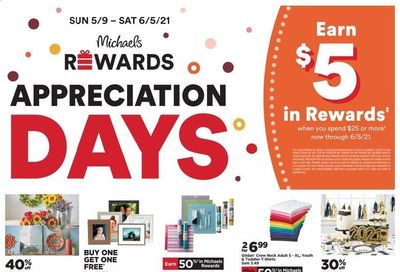 Michaels Weekly Ad Flyer May 16 to May 22
