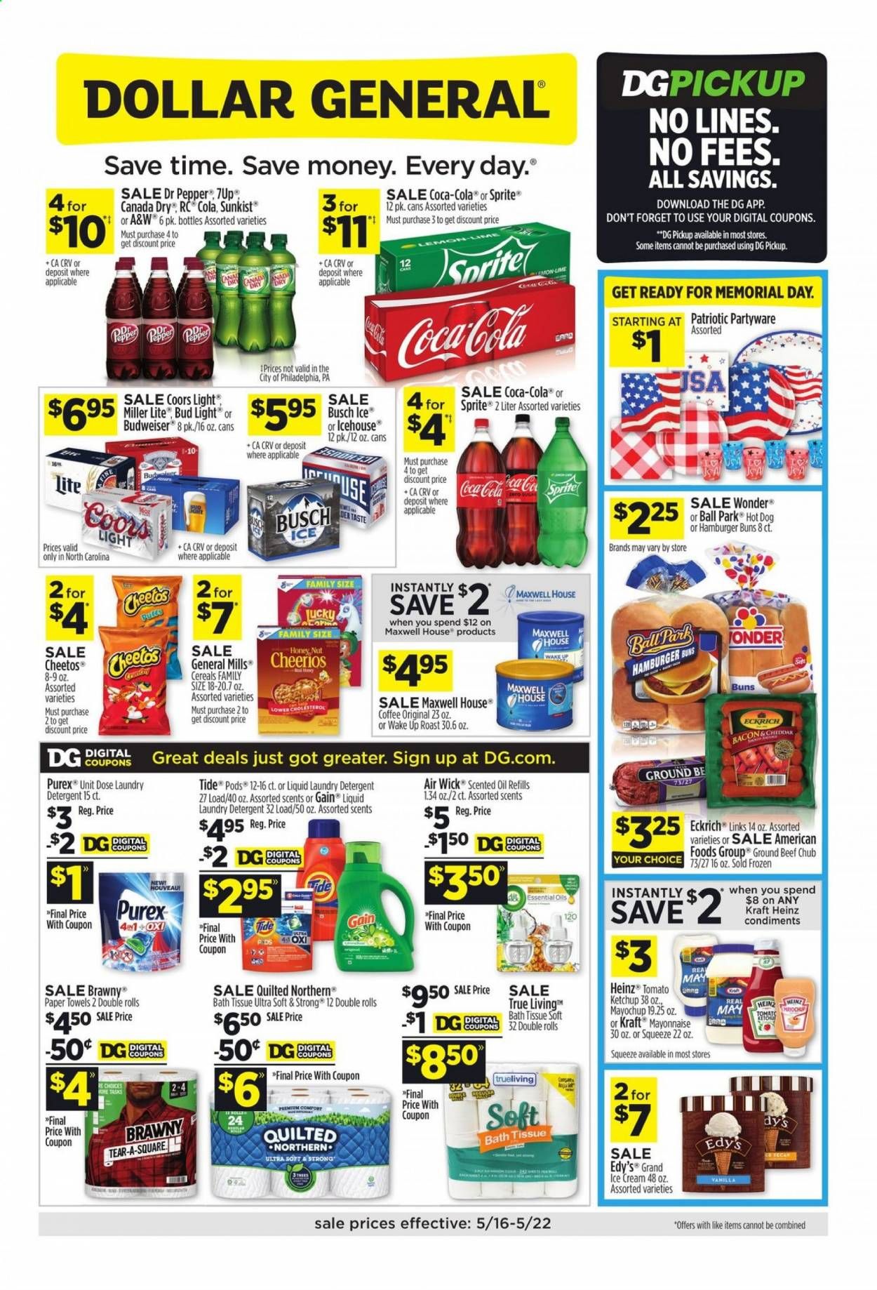 Dollar General (NC) Weekly Ad Flyer May 16 to May 22