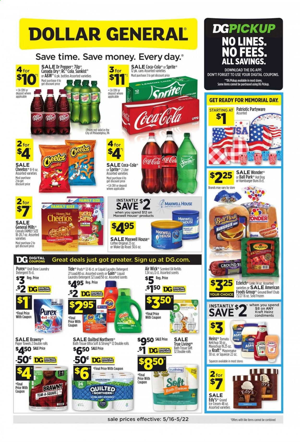 Dollar General (GA, KS, KY, LA, OH, OK, PA, VA) Weekly Ad Flyer May 16 to May 22