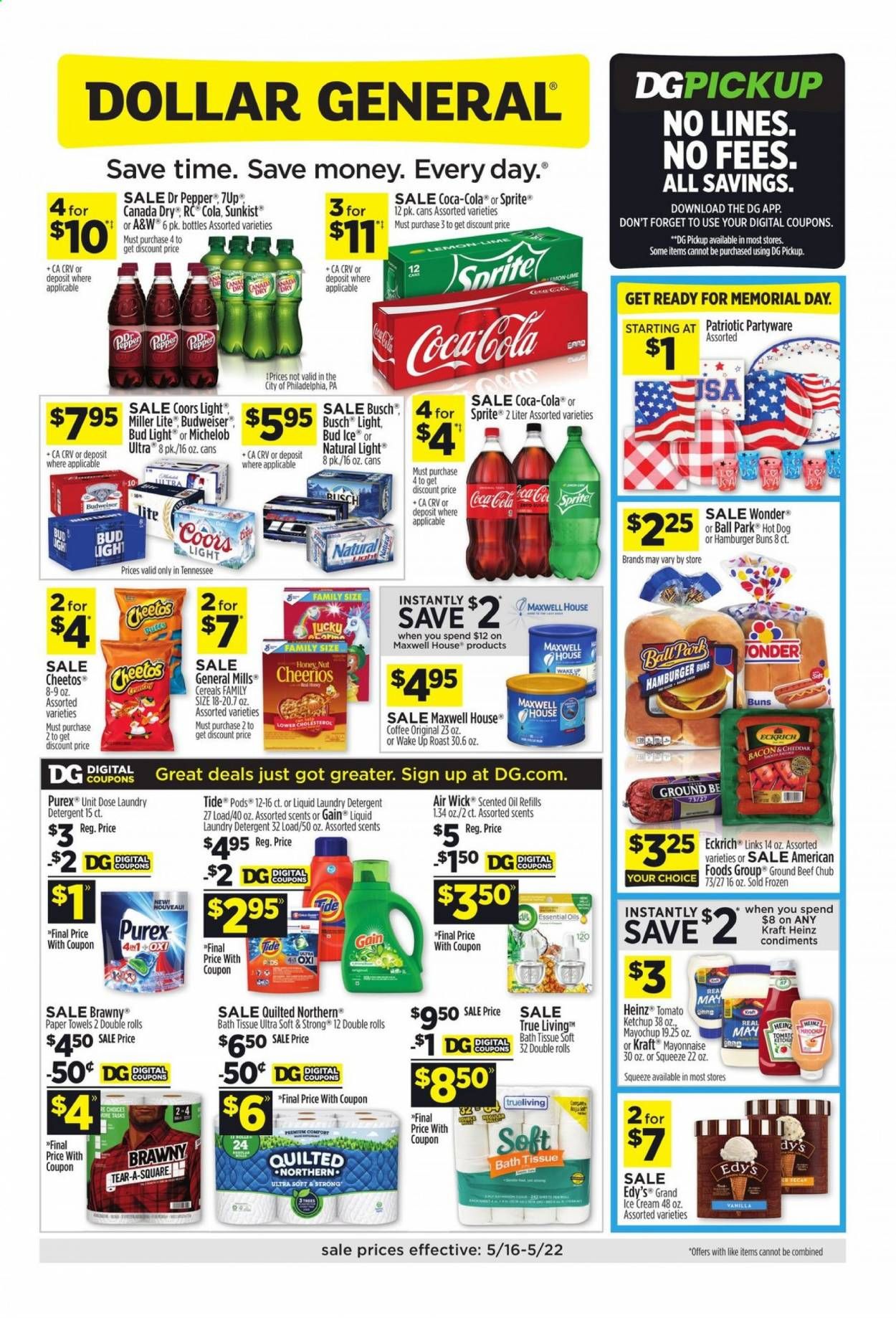 Dollar General (TN) Weekly Ad Flyer May 16 to May 22