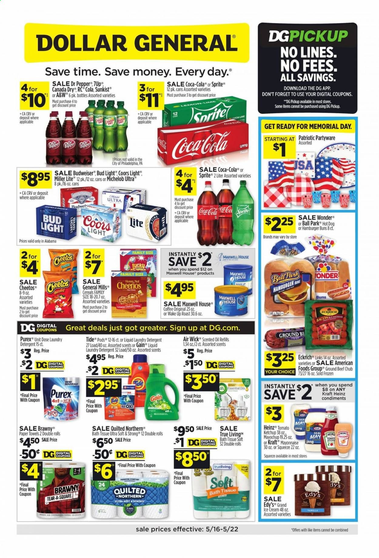 Dollar General (AL) Weekly Ad Flyer May 16 to May 22
