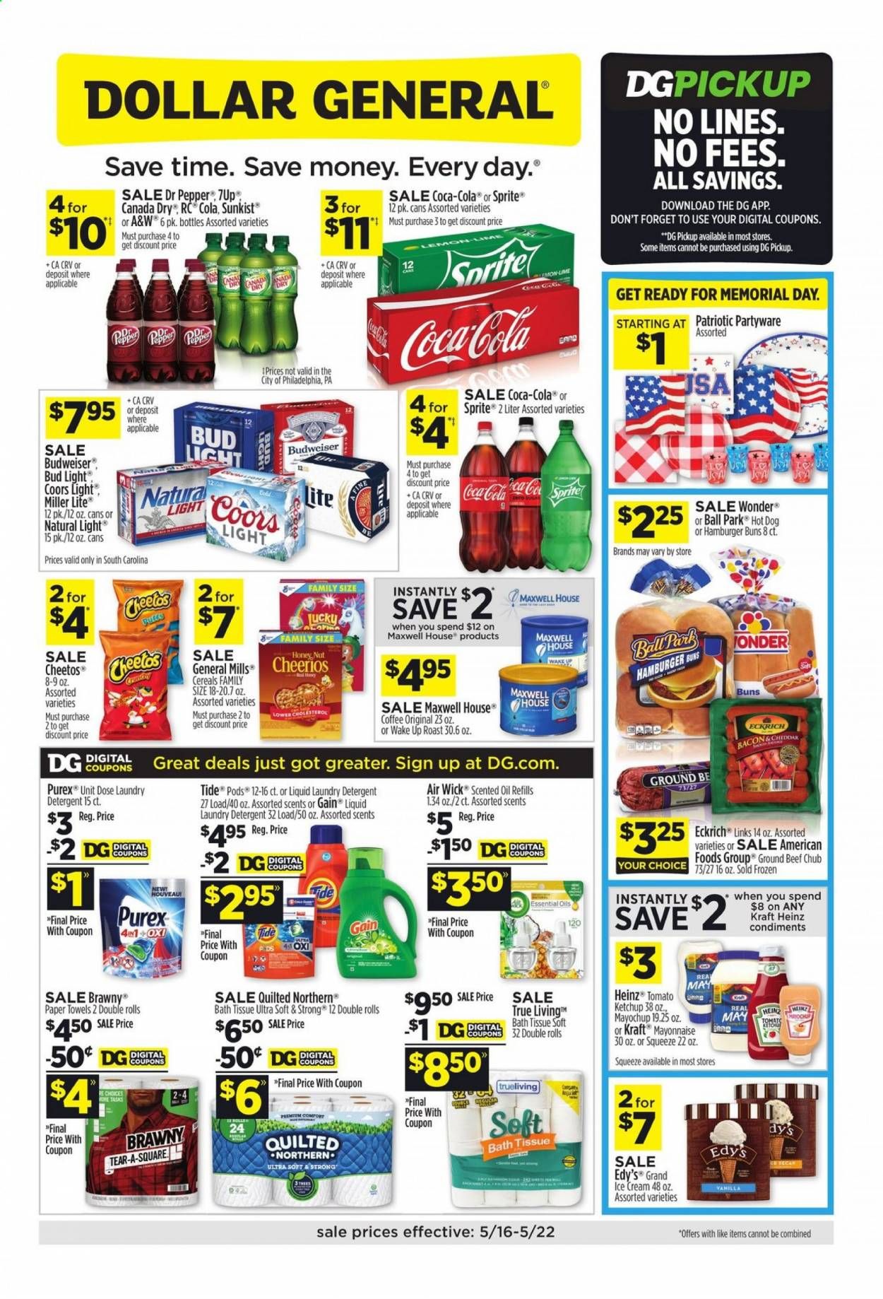 Dollar General (SC) Weekly Ad Flyer May 16 to May 22