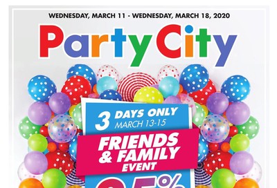 Party City Flyer March 11 to 18