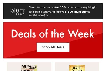 Chapters Indigo Online Deals of the Week May 17 to 23