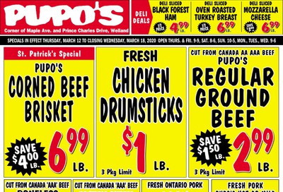 Pupo's Food Market Flyer March 12 to 18