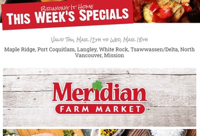 Meridian Farm Market Flyer March 12 to 18
