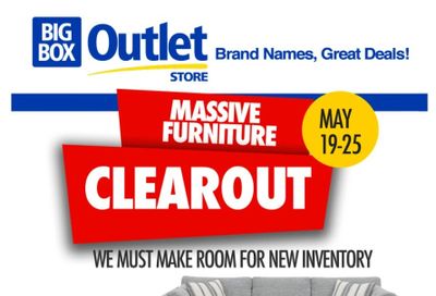 Big Box Outlet Store Flyer May 19 to 25